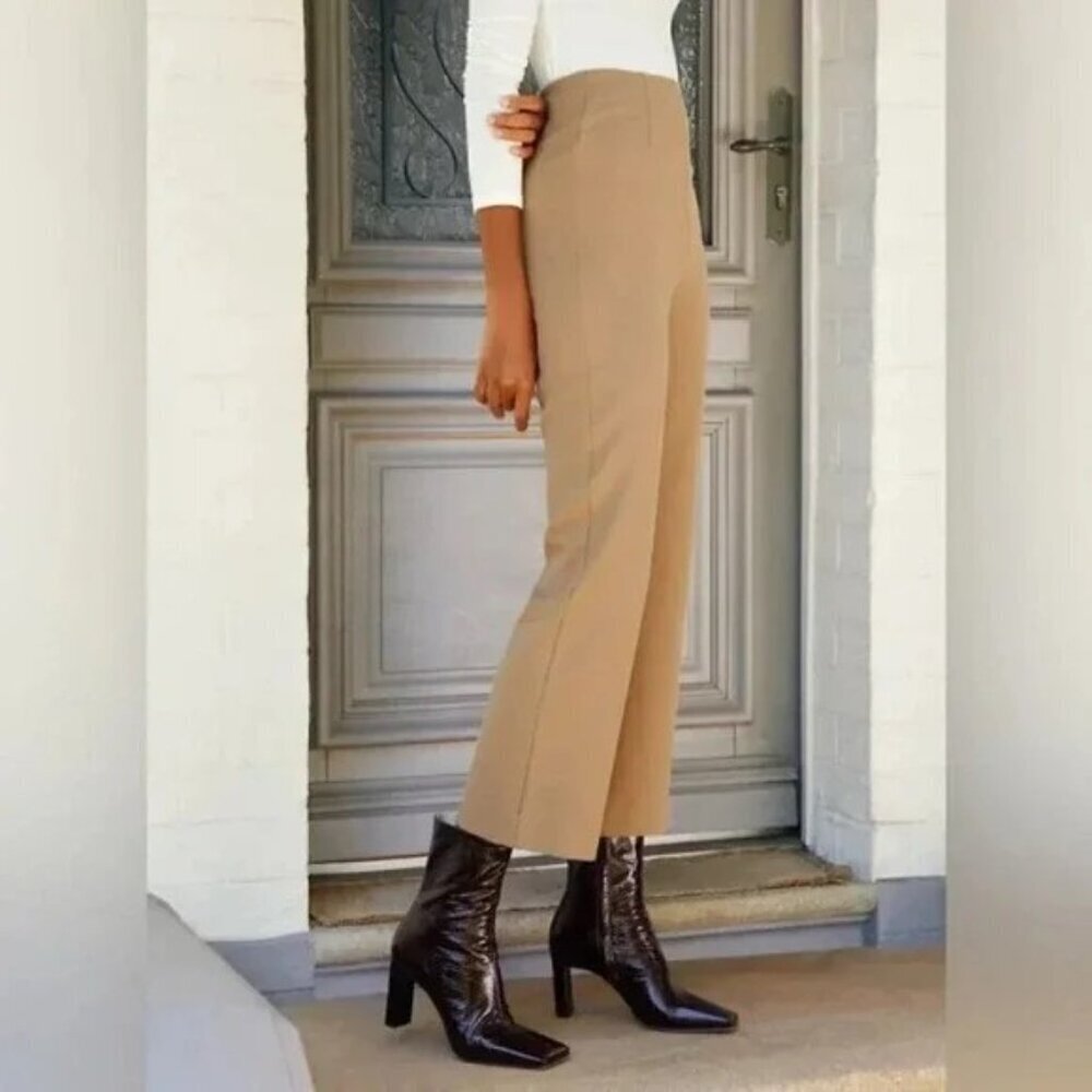 Aritzia Wilfred Black Porto Cropped, High-rise Dress Pants Size 6 - Picture 2 of 10
